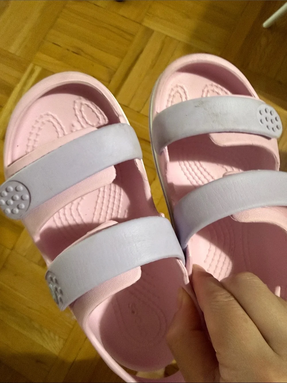 CROCS Kids ballerina/lavender Sandals with Straps
